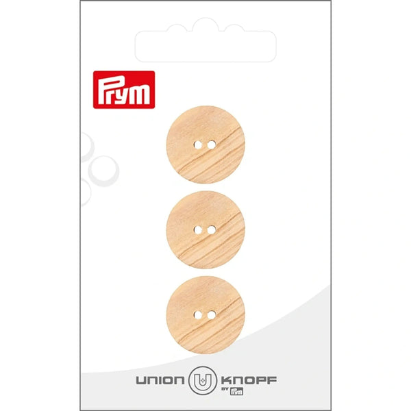 0042134 018 0016|Holzknopf 2-Loch, 18mm, beige, 0016 beige