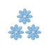 926726|Applikation Blumen klein, hellblau, hellblau