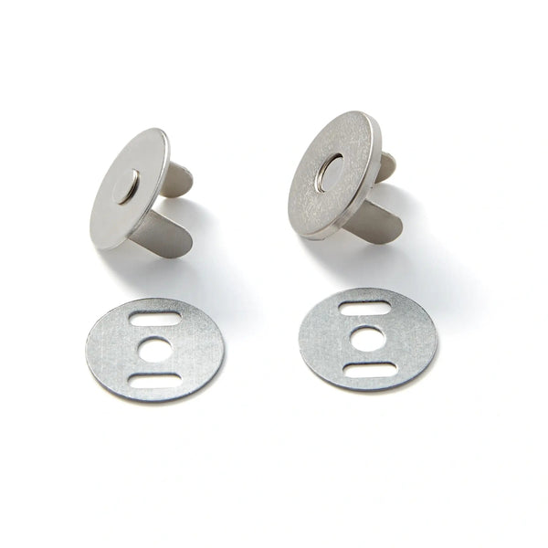 416480|Magnet-Verschluß, 19mm, silberfarbig, silberfarbig