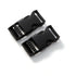 416340|Steckschnallen stark, 16mm, schwarz, schwarz
