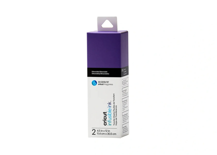 2008886|Cricut Infusible Ink Transferfolie 2er Pack 11,4 cm x 30,5 cm Mug Press, violett