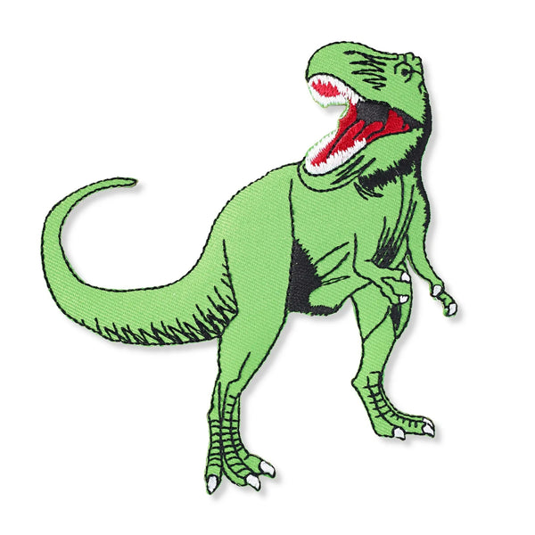 924270|Applikation Dino, T-Rex, groß, grün, mehrfarbig