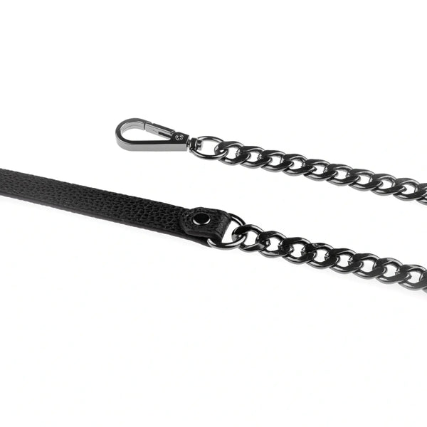 615251|Taschenkette Madonna, schwarz/gunmetal, gunmetal