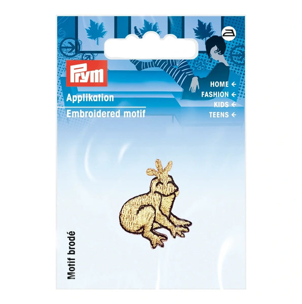 926709|Applikation Frosch gold, gold