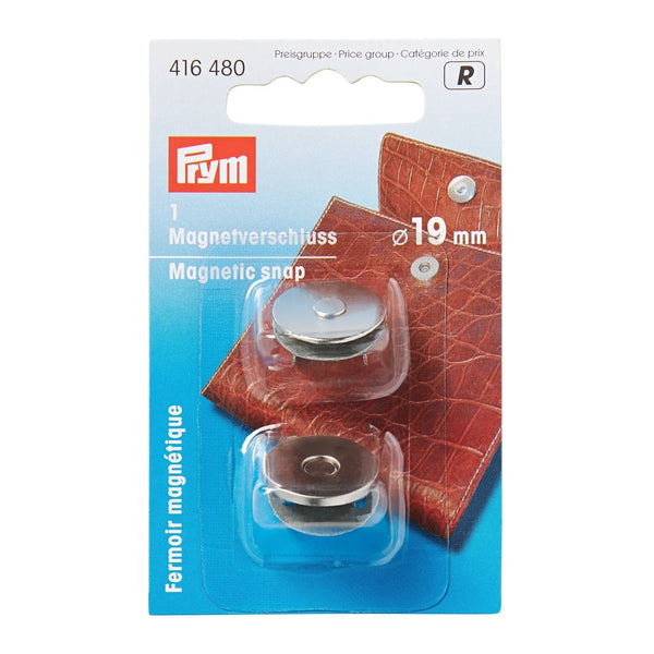416480|Magnet-Verschluß, 19mm, silberfarbig, silberfarbig