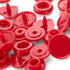 393338|Nähfrei-Druckknöpfe "Color Snaps", Herz, rot, rot