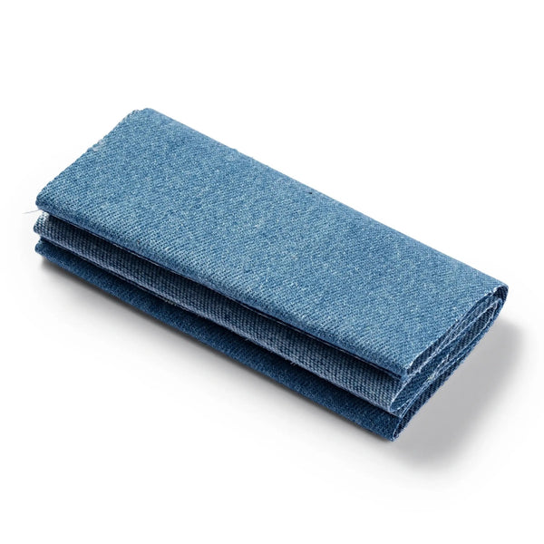 929553|Flickstoff Jeans, aufbügelbar, 12 x 45cm, mittelblau, mittelblau