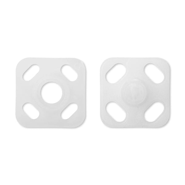 347125|Annäh-Druckknöpfe quadratisch, 9mm, weiß, weiß