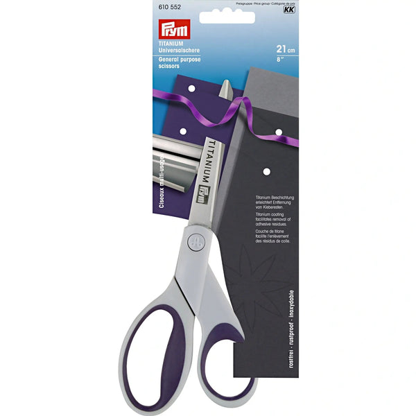 610552|Universalschere "Titanium" 21cm, grau