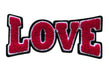 926677|Applikation LOVE, rot/schwarz/weiß, rot