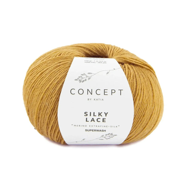851438 0183|Silky Lace - 183 senfgelb, 183 senfgelb