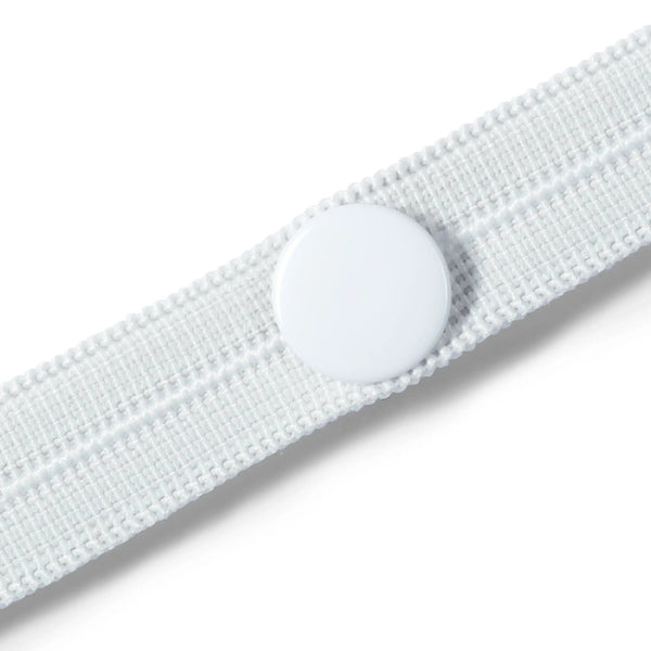 917510|Knopfloch-Elastic, mit 3 Knöpfen, 12mm, weiß, 3m, weiß