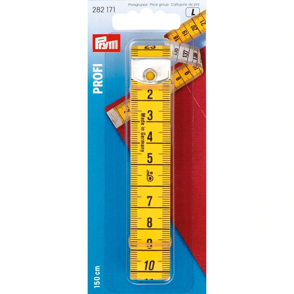 282171|Maßband Profi mit Öse, 150cm/cm, gelb