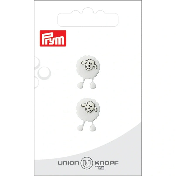 0044747 018 0012|Polyesterknopf Öse, Schaf, 18mm, weiß, 0012 weiß