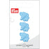 0028100 019 0064|Polyesterknopf Öse, Elefant, 19mm, hellblau, 0064 hellblau