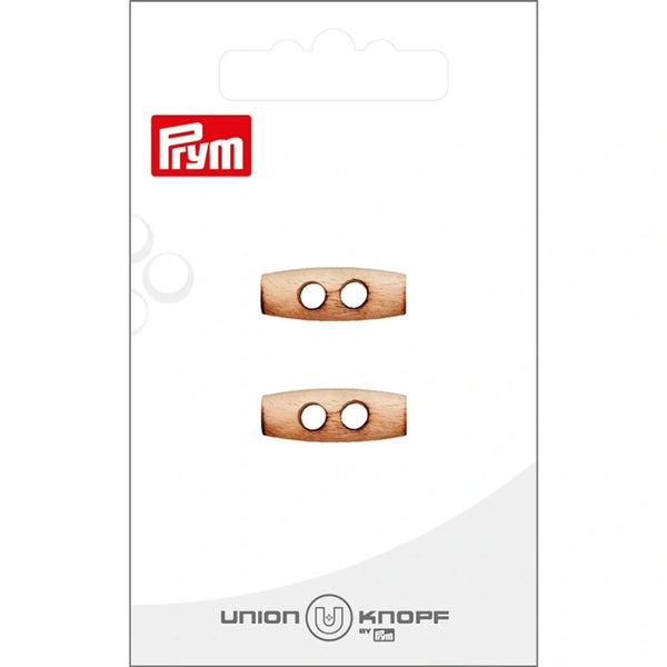 0025104 020 0014|Holzknebel 2-Loch, 20mm, creme, 0014 creme
