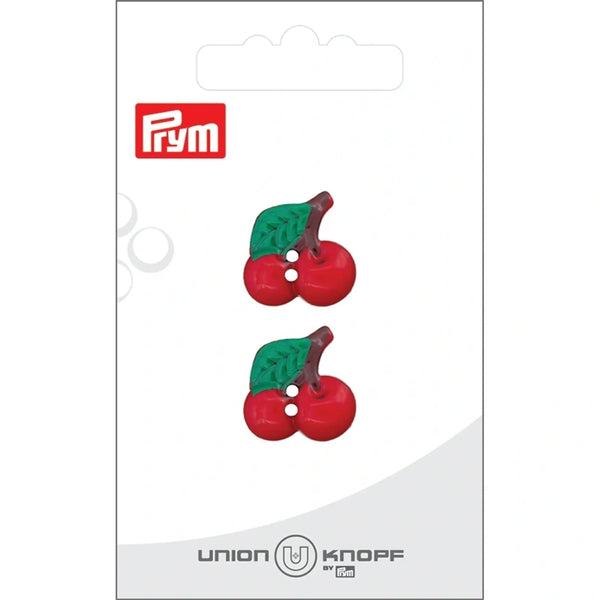 0044493 018 0048|Polyesterknopf Öse, Kirsche, 18mm, rot, 0048 rot