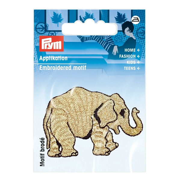 926711|Applikation Elefant gold, gold