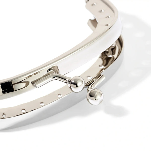 615159|Taschenverschluss "Julia", silberfarbig
