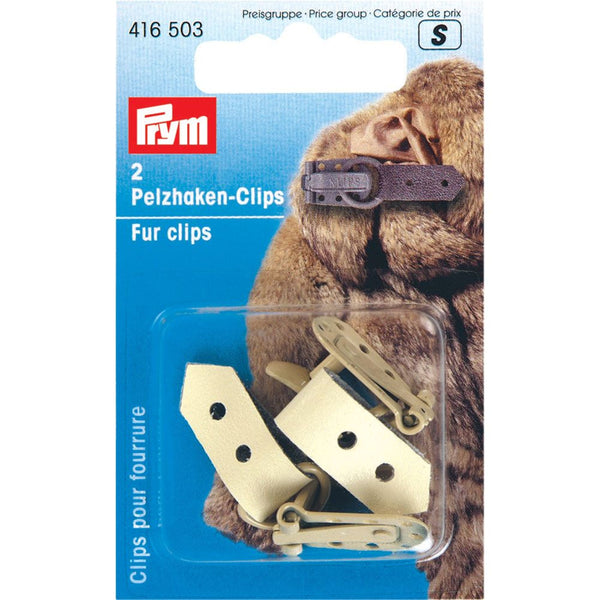 416503|Pelzhaken-Clips, beige, beige